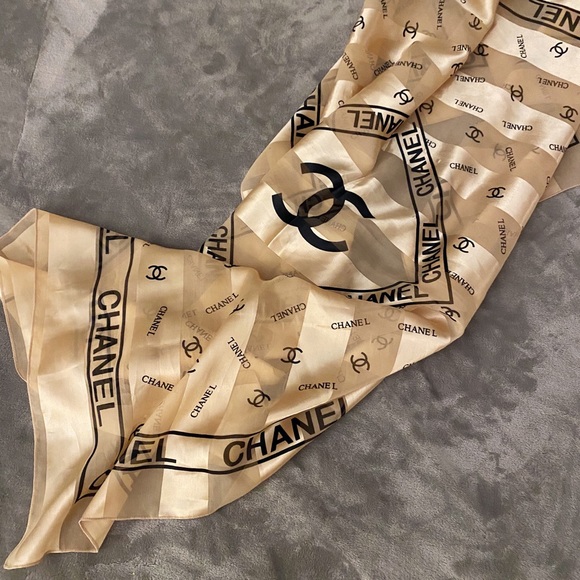 CHANEL Accessories - Vintage CHANEL Silk Scarf
